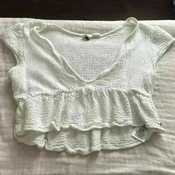 Roxy v neck crop top - Picture 1 of 2